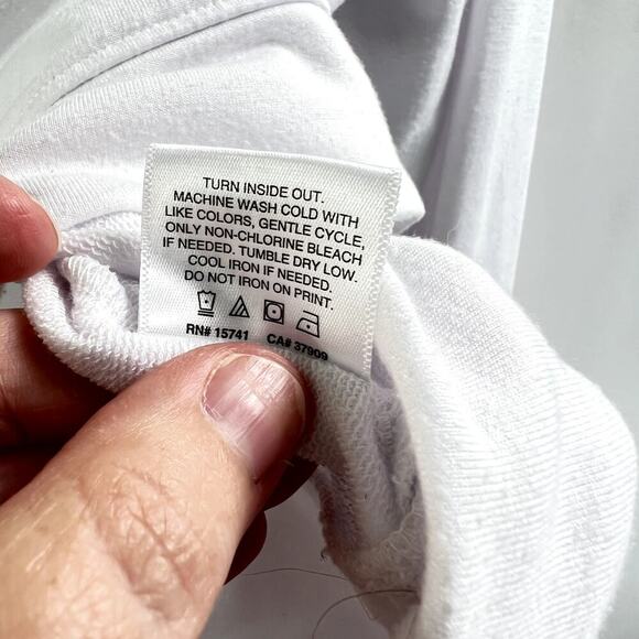 Spalding Women's White Long Sleeve Sporty Crop Top Size S - Picture 7 of 9